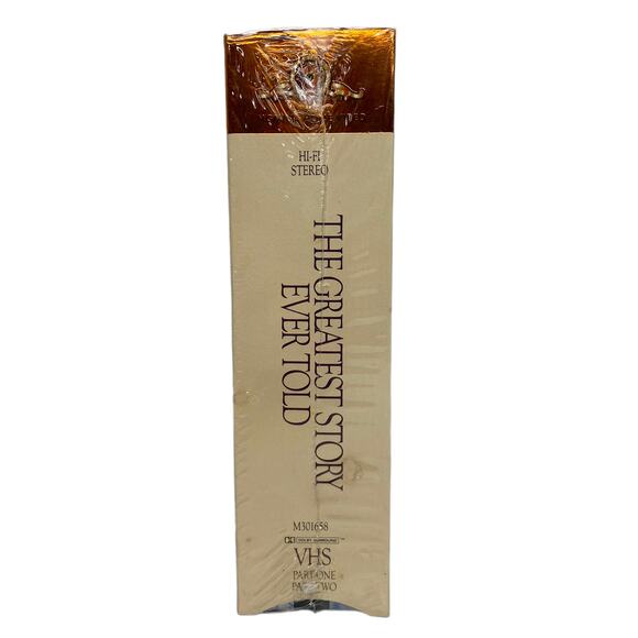 The Greatest Story Ever Told VHS Set Factory Sealed - Picture 3 of 5